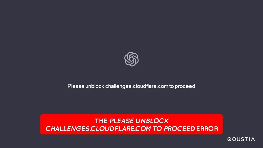 the please unblock challenges.cloudflare.com to proceed error alert